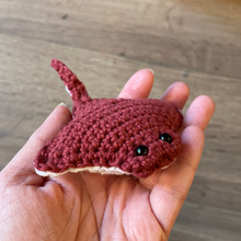 Load image into Gallery viewer, Small Handcrafted Crochet Stingray