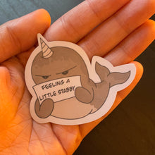Load image into Gallery viewer, Feeling a little stabby sticker