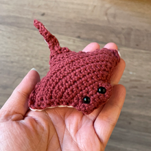 Load image into Gallery viewer, Small Handcrafted Crochet Stingray