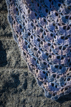 Load image into Gallery viewer, Blue Grey Handmade Crochet Wrap
