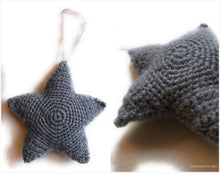 Load image into Gallery viewer, Christmas Star Handmade Crochet Decoration
