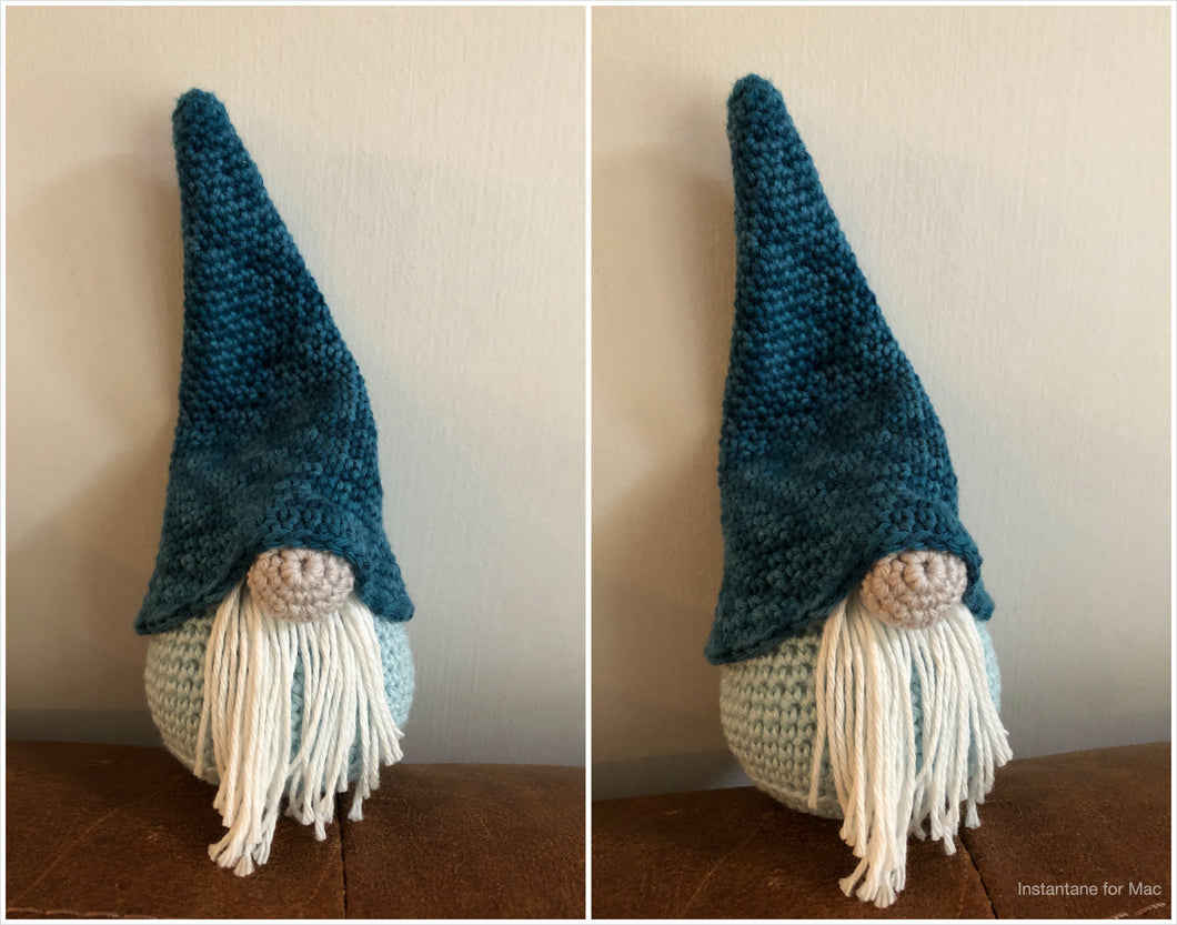 Gnome Boy Blue Crochet Handmade