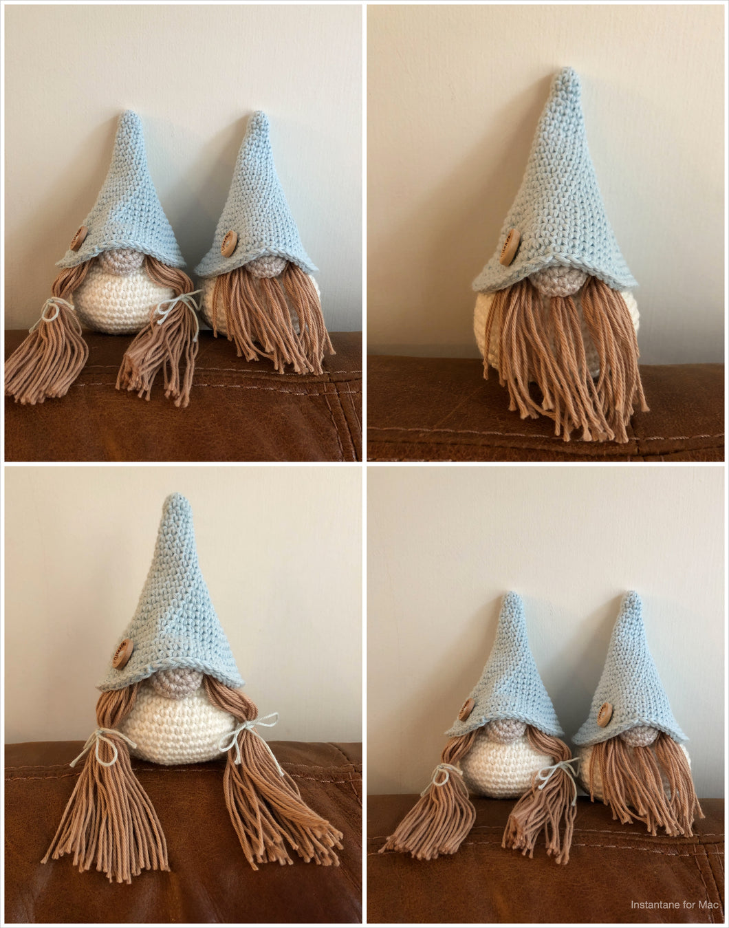 Gnome Set Boy and Girl Handmade Crochet