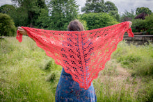 Load image into Gallery viewer, Coral Handmade Crochet Wrap
