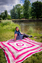 Load image into Gallery viewer, Pink Crochet Blanket
