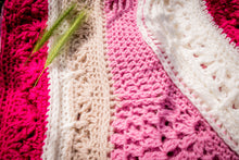 Load image into Gallery viewer, Pink Crochet Blanket
