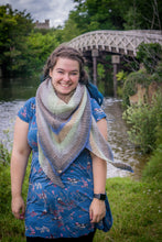 Load image into Gallery viewer, Soft Earthy Tones multi coloured Crochet Wrap
