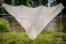 Load image into Gallery viewer, Creamy white soft Crochet Wrap
