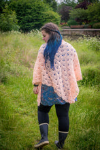 Load image into Gallery viewer, Salmon Coloured Handmade Crochet Wrap
