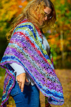 Load image into Gallery viewer, Multi Colour Handmade Crochet Wrap
