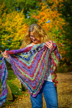 Load image into Gallery viewer, Multi Colour Handmade Crochet Wrap
