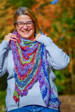 Load image into Gallery viewer, Multi Colour Handmade Crochet Wrap
