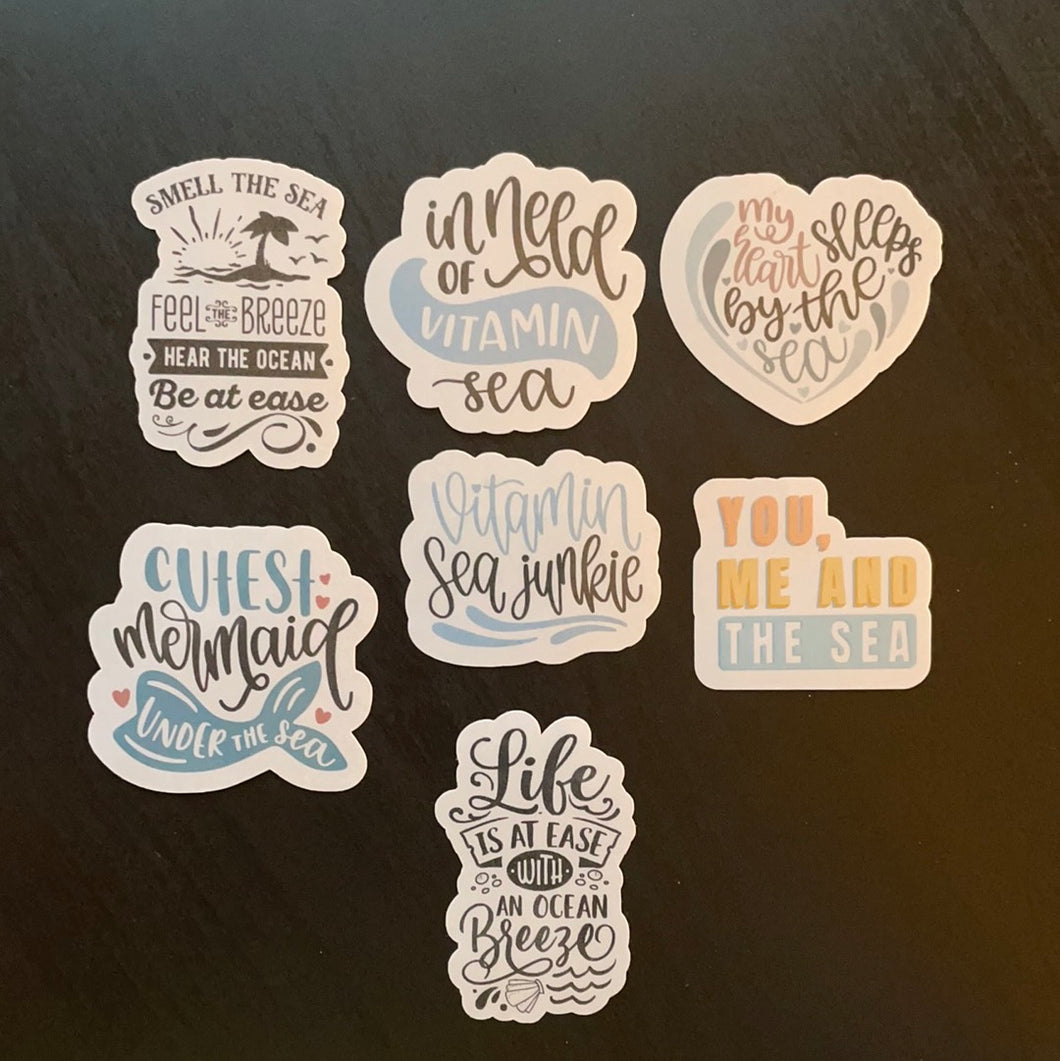 Ocean Quotes Stickers