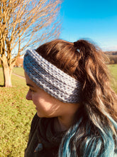 Load image into Gallery viewer, Handmade crochet knotted earwarmers/headband
